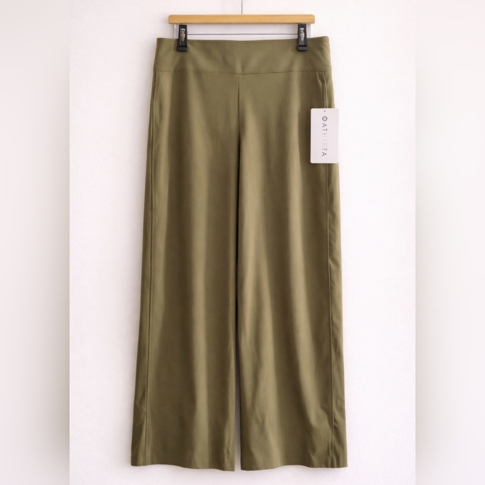 Athleta Cosmic Olive Wide Leg Pants